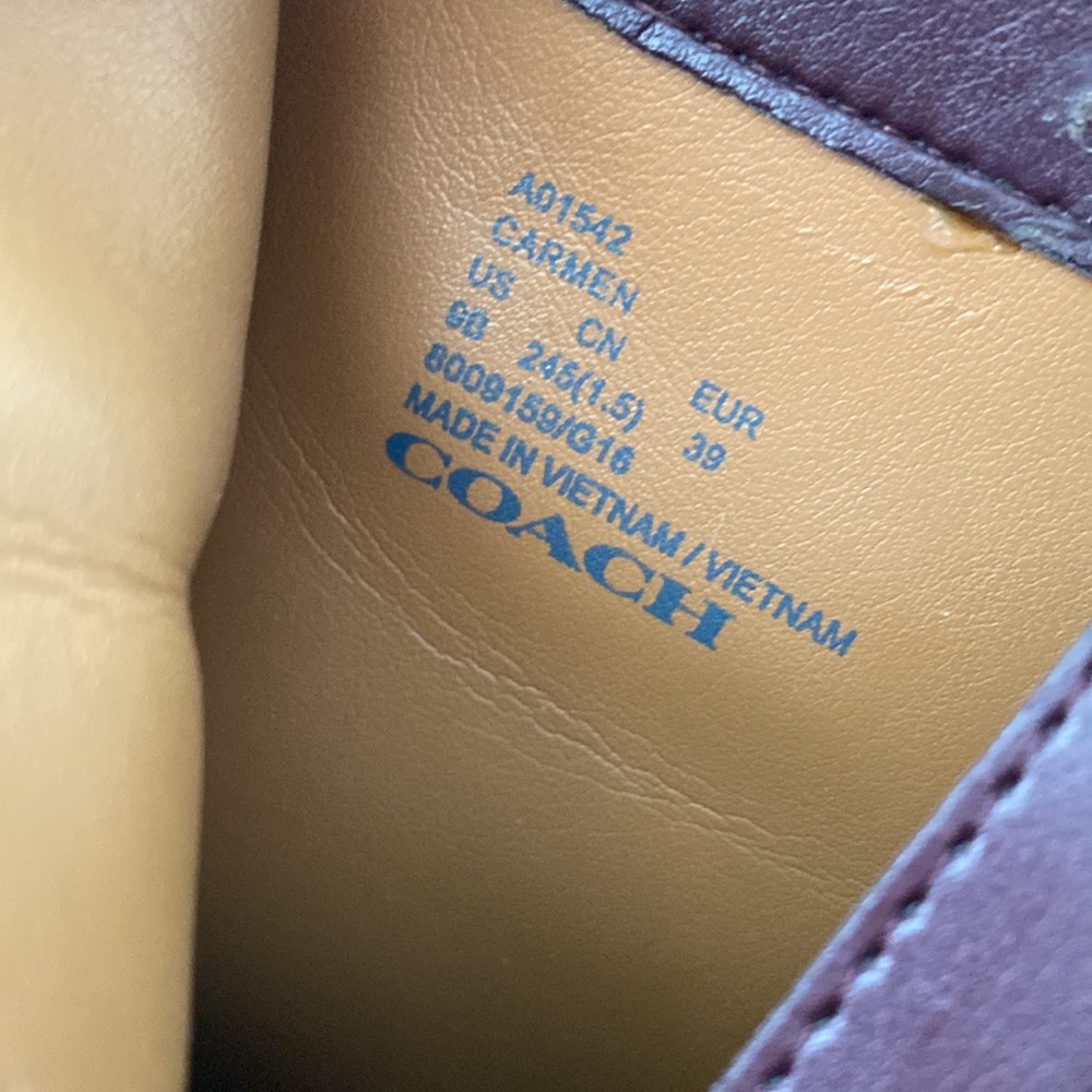 Coach Carmen Leather/Suede Ankle Booties - Picture 12 of 12
